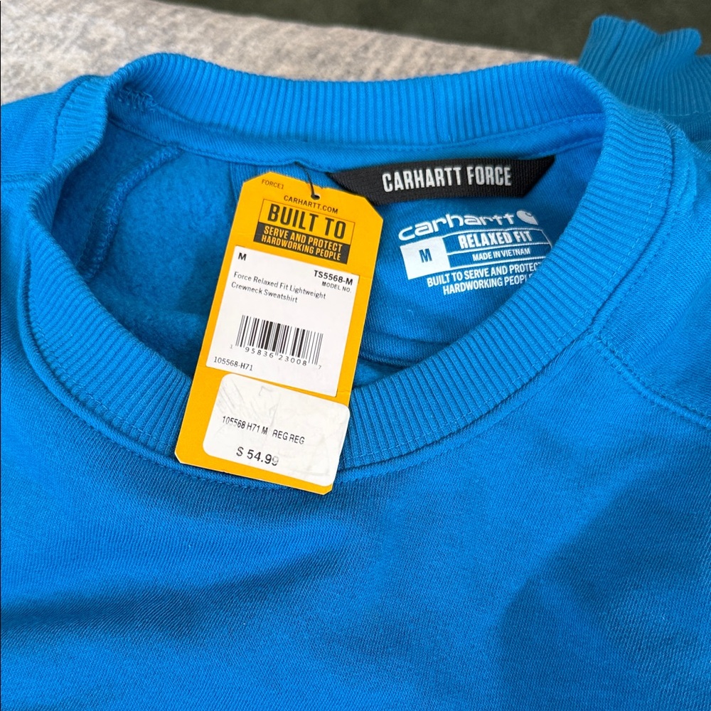 Carhartt Men's Vibrant Blue Crewneck Sweater